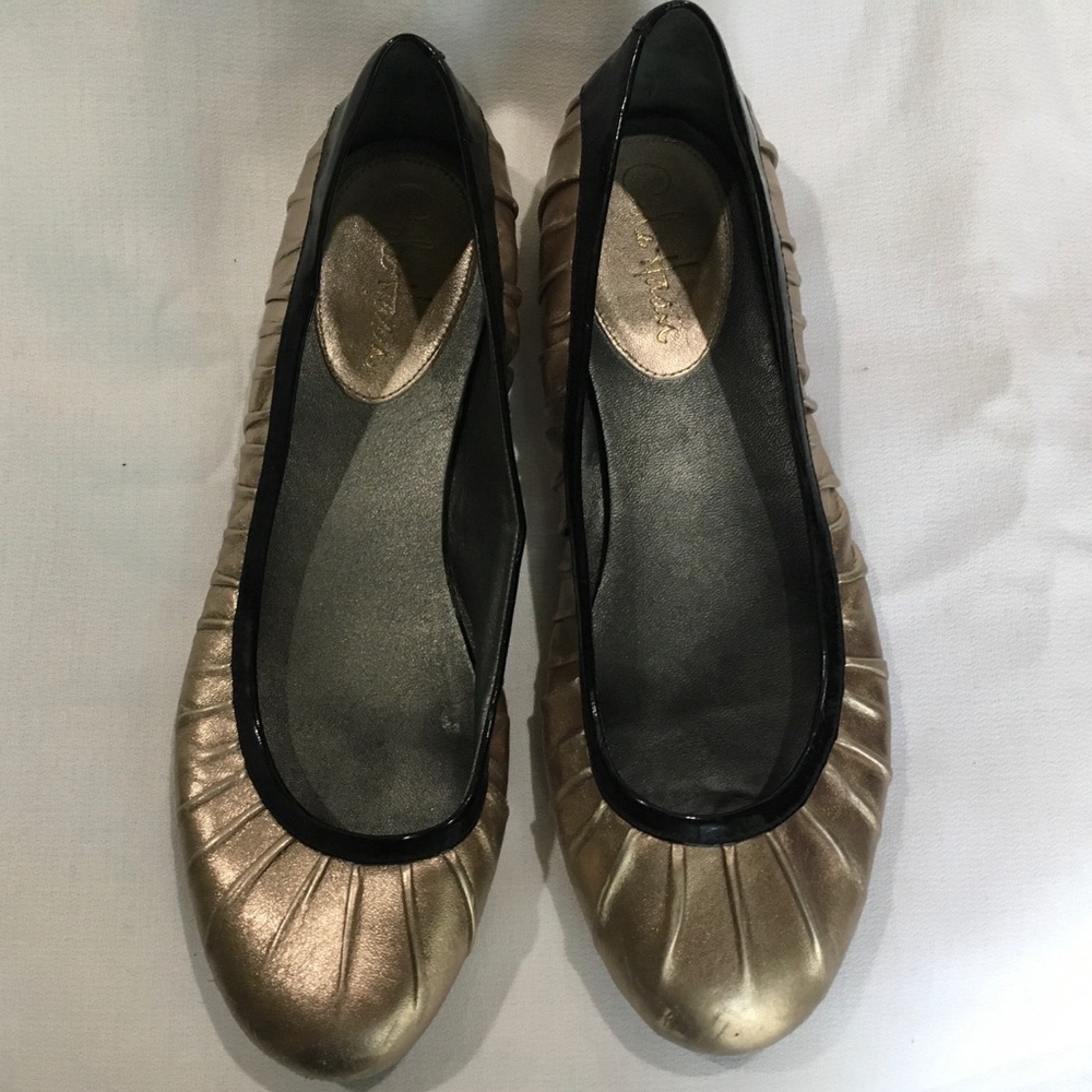 Cole Haan Gold Nike Air Flats
